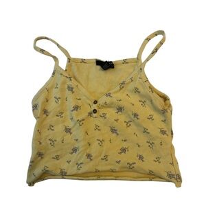 Yellow Floral Tank Top